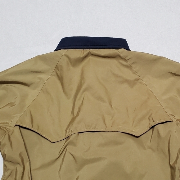 VINTAGE 70s LL Bean Khaki Blue Ribbed Talon Zipper Full-zip Windbreaker Jacket - Picture 9 of 15